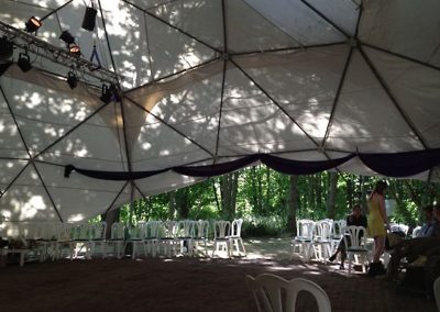 Dome tent wedding venue